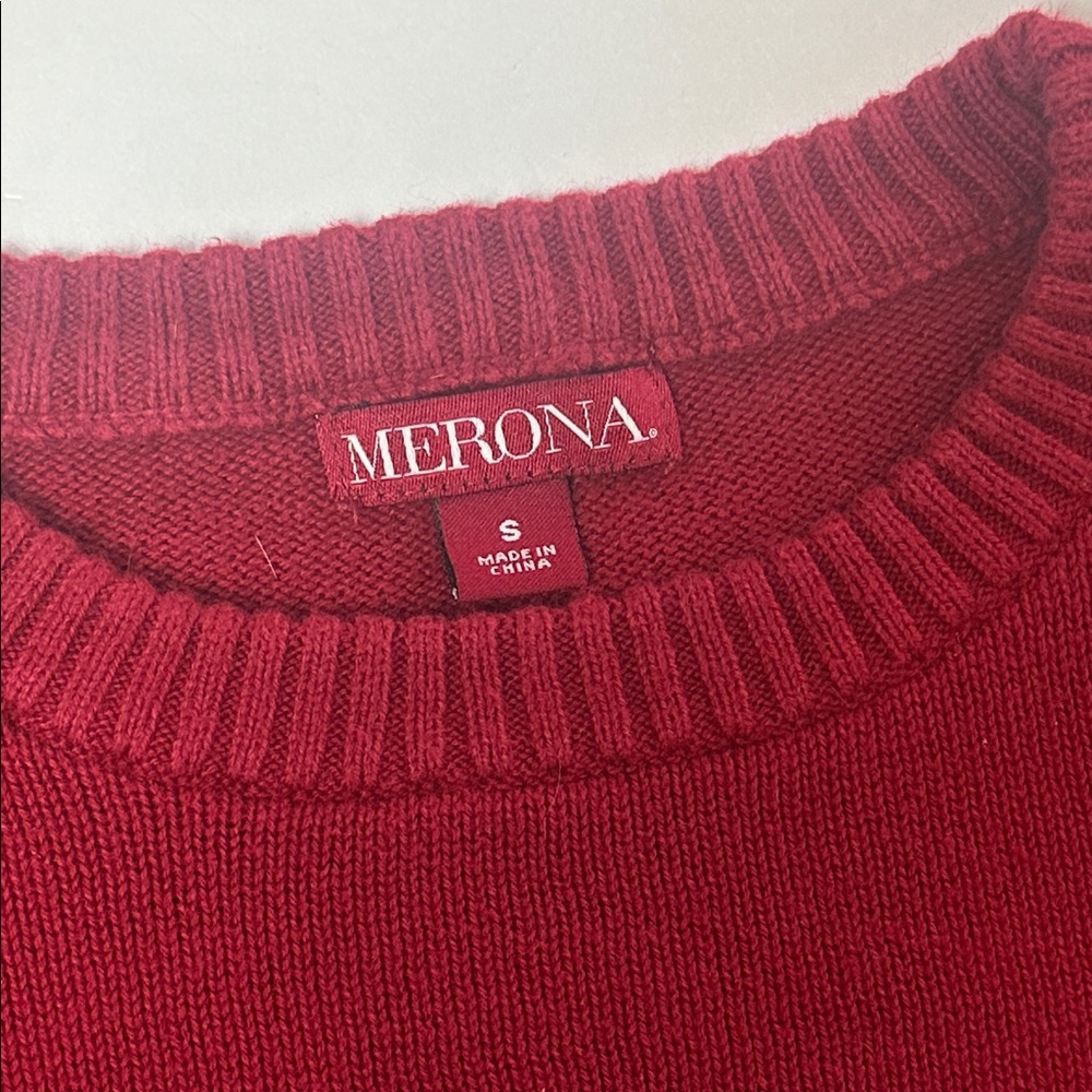 Merona Red Sweater Size Small - Picture 3 of 11